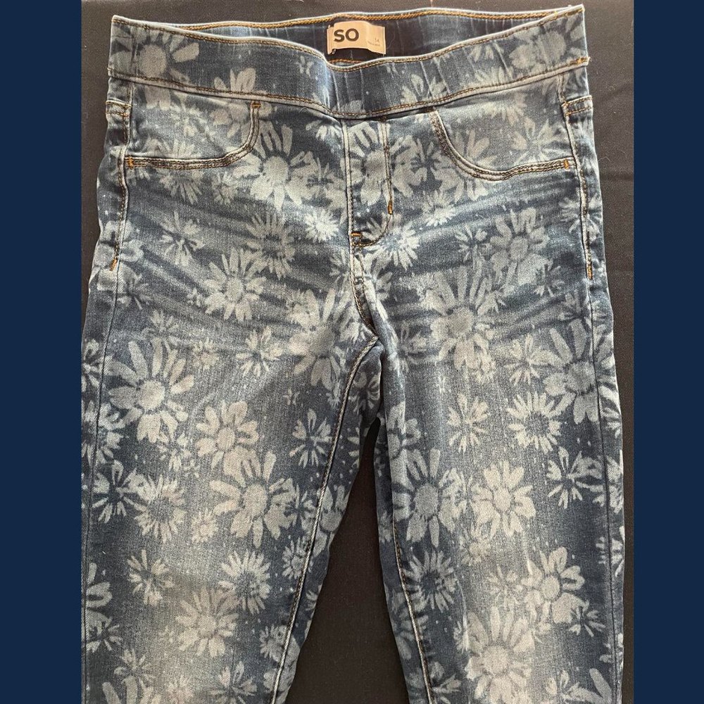 Jeggings: 3 Pairs of Pull-on Stretch Denim Leggings, 14
